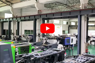 Neatly arranged injection molding machines in YOUZU workshop